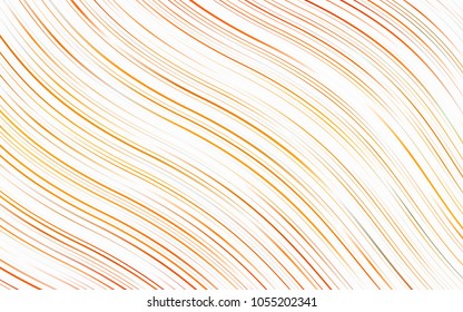 Light Orange vector pattern with bent ribbons. Blurred geometric sample with gradient bubbles.  A completely new marble design for your business.