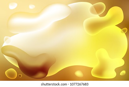 Light Orange vector pattern with bent ribbons. Colorful abstract illustration with gradient lines. Memphis style for your business design.