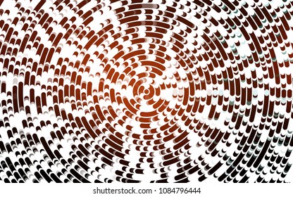 Light Orange vector pattern with bent ribbons. Colorful illustration in abstract marble style with gradient. The elegant pattern for brand book.