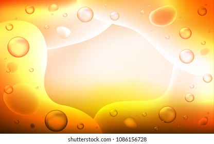 Light Orange vector pattern with bent ribbons. A completely new color illustration in memphis style. New composition for your brand book.