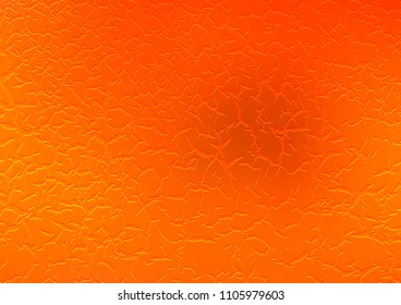 Light Orange vector pattern with bent lines. Colorful illustration in abstract marble style with gradient. A completely new template for your business design.
