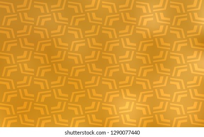 Light Orange vector pattern with bent ribbons. A vague circumflex abstract illustration with gradient. A new texture for your  ad, booklets, leaflets.