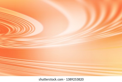 Light Orange vector pattern with bent lines. Creative illustration in halftone style with gradient. A completely new template for your design.