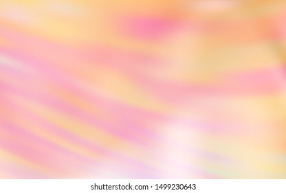 Light Orange vector pattern with bent lines. Geometric illustration in abstract style with gradient.  A completely new design for your business.