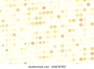 Light Orange vector pattern with bent lines. Colorful illustration in simple style with gradient. A completely new template for your design.