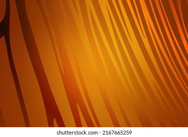 Patrón vectorial de naranja claro con líneas dobladas. Ilustración abstracta brillante con líneas irónicas. Diseño de negocio para afiches, banners.