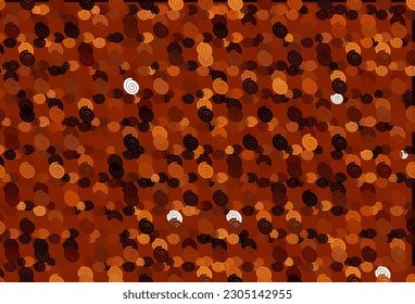 Light Orange vector pattern with bent ribbons. A completely new color illustration in marble style. The best blurred design for your business.