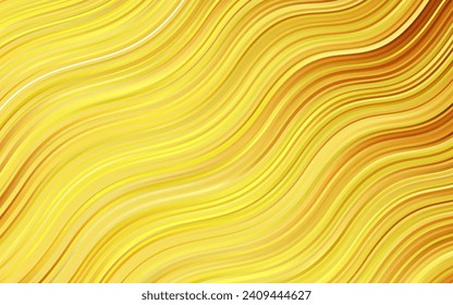 Light Orange vector pattern with bent lines. Geometric illustration in marble style with gradient.  New composition for your brand book.