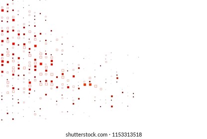 Light Orange vector pattern. Brand-new rectangular template. Shining geometric sample. Repeating theme with rectangular shapes. Texture for your design.