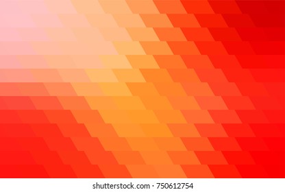 Light Orange vector pattern. Brand-new rectangular template. Shining geometric sample. Repeating theme with rectangular shapes. Texture for your design.