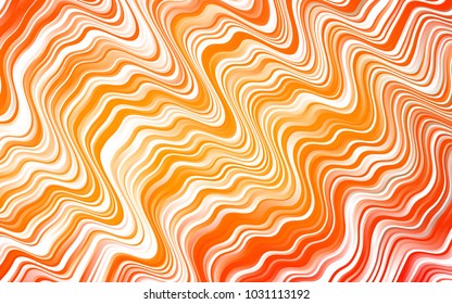Light Orange vector pattern with bubble shapes. Colorful abstract illustration with gradient lines. The elegant pattern for brand book.
