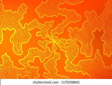 Light Orange vector pattern with bubble shapes. Brand new colored illustration in marble style with gradient. The elegant pattern for brand book.