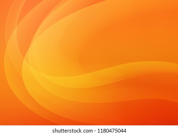 Light Orange vector pattern with bubble shapes. Modern gradient abstract illustration with bandy lines. Marble style for your business design.