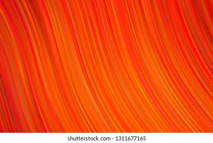 Light Orange vector pattern with bubble shapes. Geometric illustration in marble style with gradient.  New composition for your brand book.