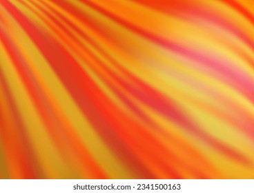 Light Orange vector pattern with bubble shapes. Modern gradient abstract illustration with bandy lines. The elegant pattern for brand book.