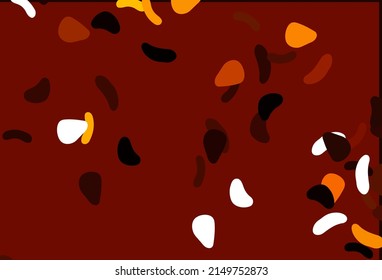 Light Orange vector pattern with chaotic shapes. Decorative design in abstract style with random forms. Simple design for your web site.