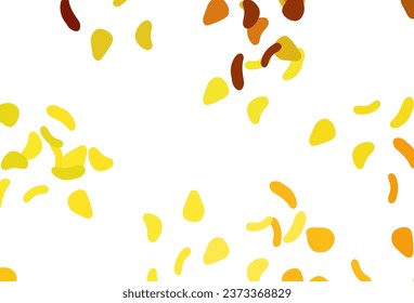 Light Orange vector pattern with chaotic shapes. Simple colorful illustration with abstract gradient shapes. Modern design for your business card.