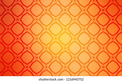 Light Orange vector pattern with christmas stars. Modern geometrical abstract illustration with stars. Pattern for new year ad, booklets.