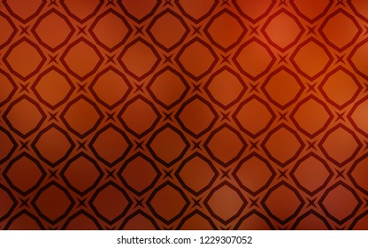 Light Orange vector pattern with christmas stars. Decorative illustration with stars on abstract template. Pattern for new year ad, booklets.