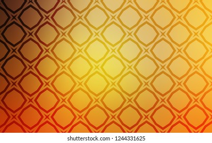 Light Orange vector pattern with christmas stars. Decorative illustration with stars on abstract template. Pattern for new year ad, booklets.