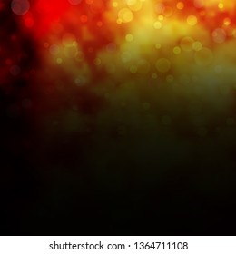 Light Orange vector pattern with circles. Illustration with set of shining colorful abstract spheres. Pattern for business ads.