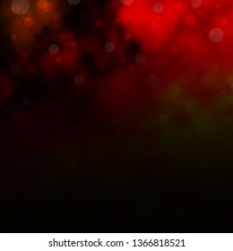 Light Orange vector pattern with circles. Modern abstract illustration with colorful circle shapes. Design for posters, banners.