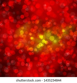 Light Orange vector pattern with circles. Abstract decorative design in gradient style with bubbles. Pattern for business ads.