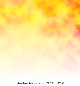 Light Orange vector pattern with clouds. Abstract illustration with colorful gradient clouds. Beautiful layout for uidesign.