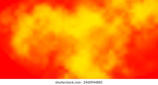 Light Orange vector pattern with clouds. Gradient illustration with colorful sky, clouds. Template for websites.