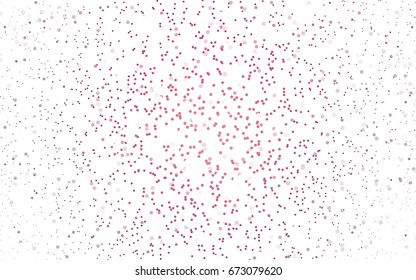 Light Orange vector pattern with colored spheres. Geometric sample of repeating circles on white background in halftone style.