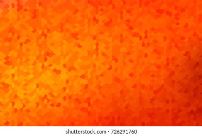 Light Orange vector pattern with colored spheres. Geometric sample of repeating circles on white background in halftone style.