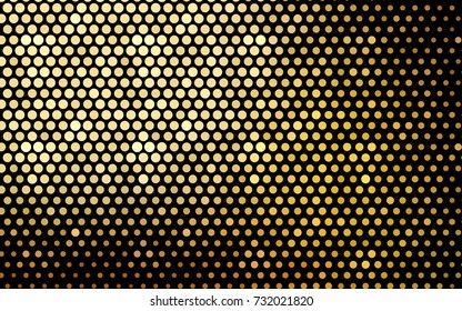 Light Orange vector pattern with colored spheres. Geometric sample of repeating circles on white background in halftone style.