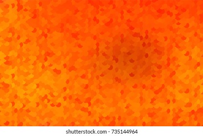 Light Orange vector pattern with colored spheres. Geometric sample of repeating circles on white background in halftone style.