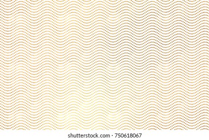 Light Orange vector pattern with colored spheres. Geometric sample of repeating circles on white background in halftone style.