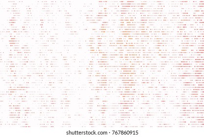 Light Orange vector pattern with colored spheres. Geometric sample of repeating circles on white background in halftone style.