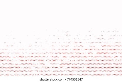 Light Orange vector pattern with colored spheres. Geometric sample of repeating circles on white background in halftone style.