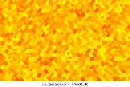 Light Orange vector pattern with colored spheres. Geometric sample of repeating circles on white background in halftone style.