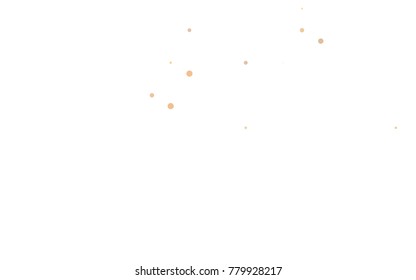 Light Orange vector pattern with colored spheres. Geometric sample of repeating circles on white background in halftone style.