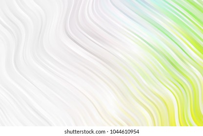 Light Orange vector pattern with curved circles. Modern gradient abstract illustration with bandy lines. A new texture for your  ad, booklets, leaflets.