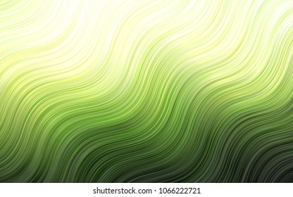 Light Orange vector pattern with curved circles. Creative geometric illustration in marble style with gradient. A completely new marble design for your business.