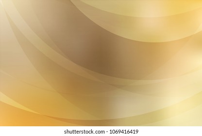 Light Orange vector pattern with curved circles. Colorful abstract illustration with gradient lines. New composition for your brand book.