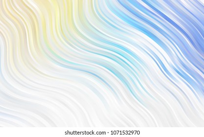 Light Orange vector pattern with curved circles. Colorful abstract illustration with gradient lines. Marble design for your web site.