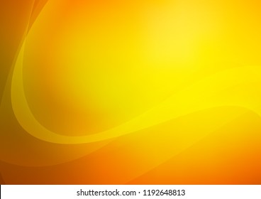 Light Orange vector pattern with curved circles. A vague circumflex abstract illustration with gradient. The template for cell phone backgrounds.