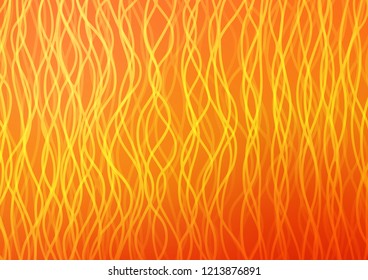 Light Orange vector pattern with curved circles. Colorful illustration in abstract marble style with gradient. A completely new marble design for your business.