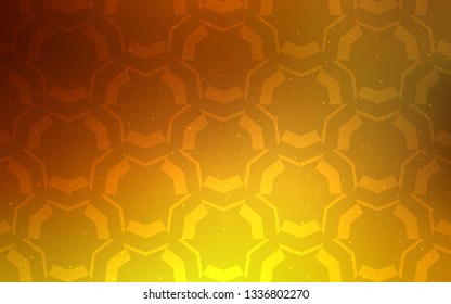 Light Orange vector pattern with curved lines. A circumflex abstract illustration with gradient. A new texture for your  ad, booklets, leaflets.