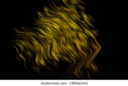 Light Orange vector pattern with curved circles. Shining crooked illustration in marble style. Textured wave pattern for backgrounds.