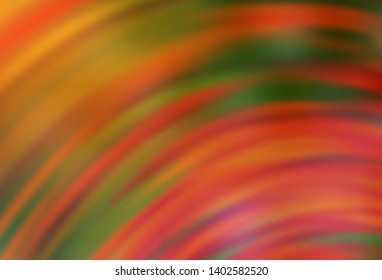 Light Orange vector pattern with curved lines. A shining illustration, which consists of curved lines. The best colorful design for your business.