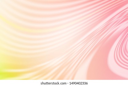 Light Orange vector pattern with curved lines. Colorful illustration in simple style with gradient. Abstract design for your web site.