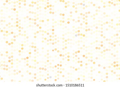 Light Orange vector pattern with curved lines. Creative illustration in halftone style with gradient. Elegant pattern for a brand book.