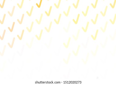 Light Orange vector pattern with curved lines. Brand new colorful illustration in simple style. A new texture for your  ad, booklets, leaflets.